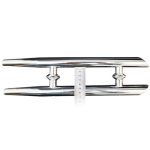 Şüşə qapı qolu M1, paslanmaz polad, 340 mm - Image 3