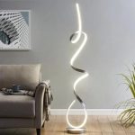Dekorativ Döşəməüstü lampa PADINA A_W150, gümüş, ağ və qara, 150cm - Image 2